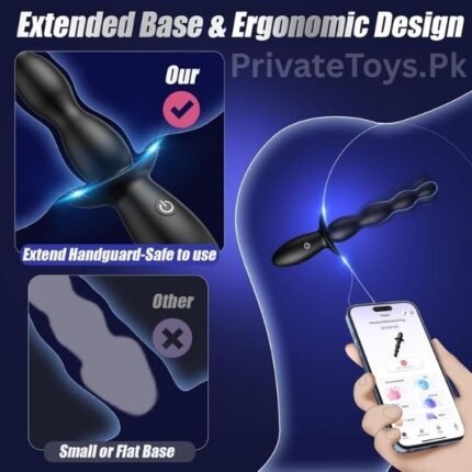 BEISAR 10-Vibration Prostate Massager with App Control In Pakistan