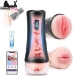 Vibrating Male Masturbator with Dual Textured Sleeves In Pakistan
