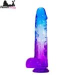 8 Inch Blue Purple Dildo In Pakistan