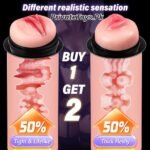 Vibrating Male Masturbator with Dual Textured Sleeves In Pakistan