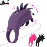 Rechargeable Waterproof Vibrating Couple’s Ring with 10 Modes