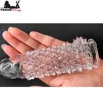 Reusable Textured Silicone Penis Sleeve with Soft Bumps In Pakistan