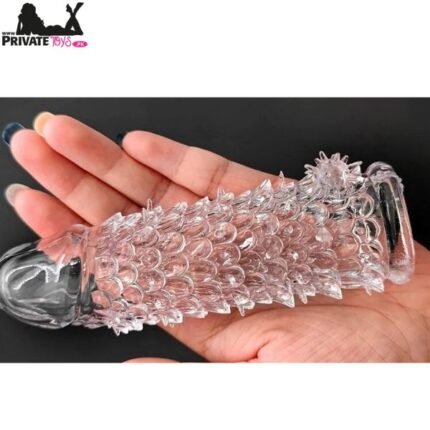 Reusable Textured Silicone Penis Sleeve with Soft Bumps In Pakistan