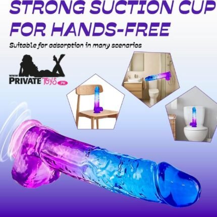 8 Inch Blue Purple Dildo In Pakistan
